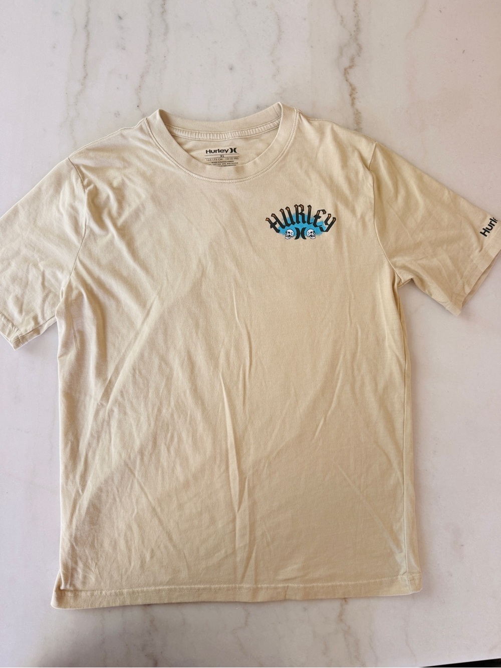 Kids Hurley Cream Short-Sleeve T-Shirt